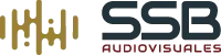 Logo horizonal SSB Audiovisuales