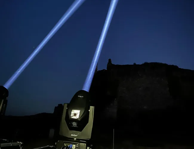 Potentes luces de proyección